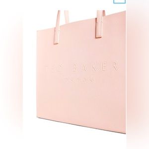 Ted Baker Pale Pink Embossed Logo Tote